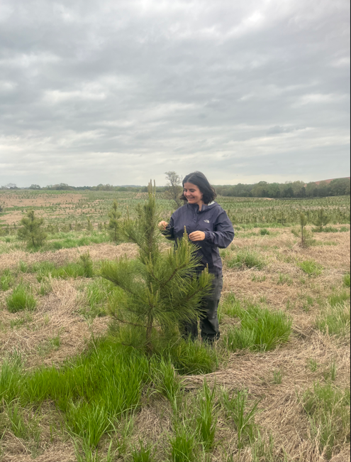 Mara with tree